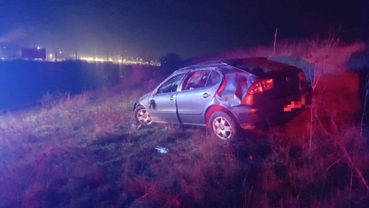 Accident spectaculos la Cluj! O tânără de 19 ani s-a rostogolit de mai multe ori cu maşina